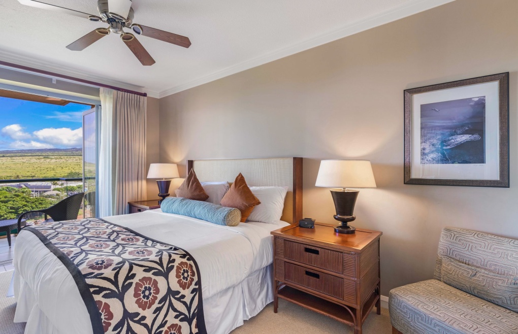 The master bedroom offers a sumptuous king-size bed